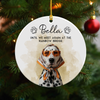 Custom Watercolor Pet Portrait Memorial Ceramic Ornament - Personalized Remembrance Gift HO82 903484