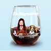 The Dogmother For Dog Lover Wine Glass TH10 892807