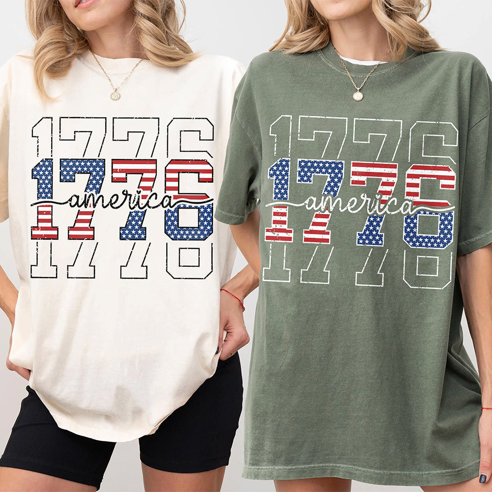 America 1776 Flag Anniversary Comfort Shirt TH10 170183