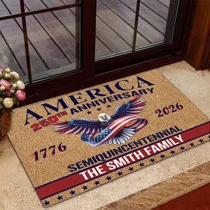 Personalized Family Name America 250th Anniversary Doormat CH07 910276