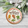 Sweet Family Love Knows No Distance - Personalized 3D Effect Ceramic Ornament LM32 897109