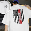 Custom Name America Flag Back & Front White Shirt TH10 898907