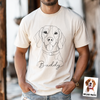 Custom Dog Cat Photo Portrait Line Art Shirt - Personalized Pet Lover Gift CH07 911366