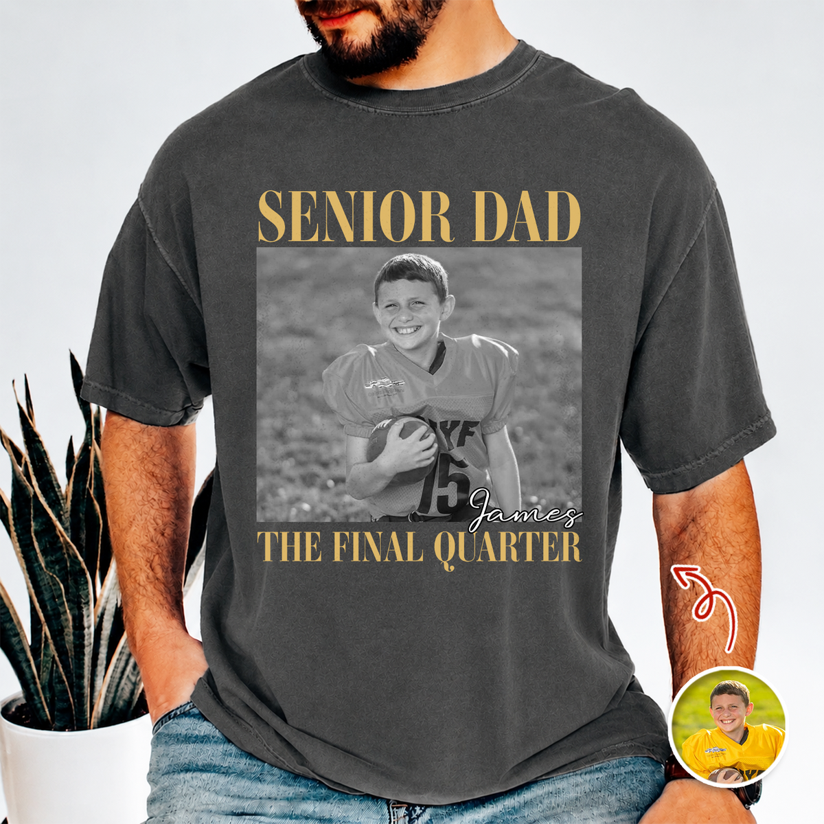 Custom Senior Football Mom Dad Comfort Shirt CH07 180296
