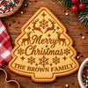 Custom Family Name Merry Christmas Shaped Cookie Stamp HA75 919620