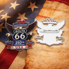 100 Years Of Route 66 And 250 Years Of USA Acrylic Pin HA75 920948