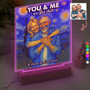 Custom Photo You And Me We Got This Under Starry Night - Personalized Led Night Light CH07 896542