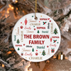 Personalized Names Family Forever Together Ceramic Ornament Christmas Gift HA75 919308
