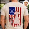 Custom Photo Happy Father's Day To Best Dog Dad Flag Back Comfort Shirt HO82 902792