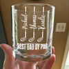 Personalized Best Dad by Par Whiskey Glass Gift For Father's Day HA75 921268