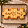 Personalized Couple Puzzle Shaped Cookie Stamp for Loved Ones HO82 904192