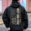 Personalized Best Dad Ever With US American Flag Back Shirt TH10 169721