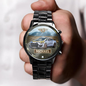 Vintage Route 66 - Personalized Car Photo Hand Watch CH07 895766
