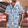 America 250th Anniversary Toile De Jouy Style Hawaii Shirt CH07 910426
