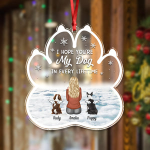 Personalized Custom My Dog Every Lifetime Pet Memorial Shaped Acrylic Ornament LM32 895913
