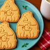 Custom Bear Family Shaped Cookie Stamp, Personalized Baking Accessory HO82 904174