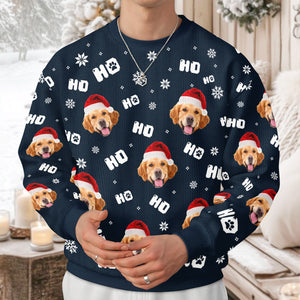 Custom Funny Dog Photo Christmas Ugly Sweater Personalized Gift For Dog Lover CH07 896672