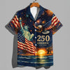 250 America 1776-2026 Patriotic US Flag & Bald Eagle Hawaiian Shirt TH10 170089