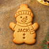 Personalized Name Snowman Family Cookie Stamp, Holiday Baker Gift HO82 904132
