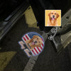 Custom Dog Photo Retro Sunset Dog Dad Car Door Projector Light CH07 896434