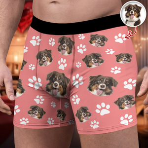 Custom Photo Dog Pet Face Men's Boxer HA75 898934