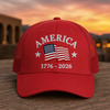 America Flag 1776-2026 250th Anniversary Embroidered Trucker Hat CH07 911926
