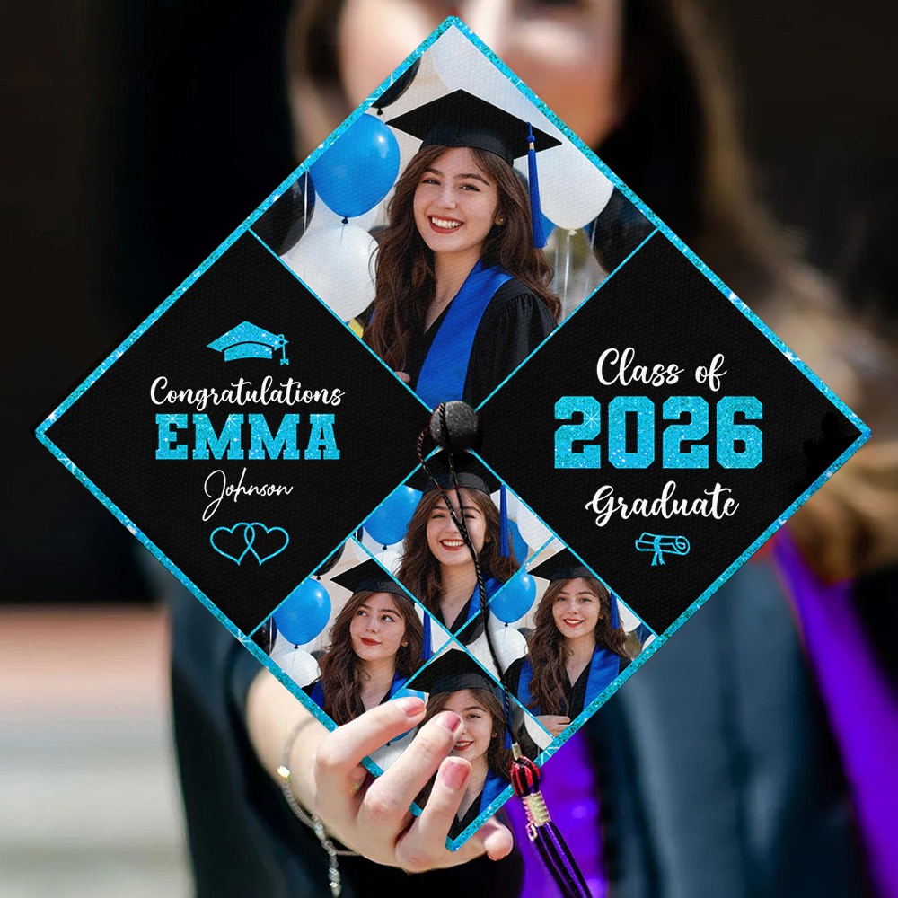 Custom Photo Class Of 2026 Personalized Graduation Cap Topper HA75 920814