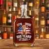 Custom Photo 250 Years In Purr-suit Of Liberty Vintage Dog Whiskey Bottle HO82 901242