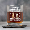 Personalized Happy Father’s Day To Our Amazing Dad Whiskey Glass Gift For Dog Dad HO82 902526