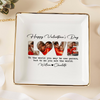 Custom Photo To Me You Are The World Valentine Jewelry Dish HO82 901118
