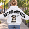 Custom Photo Best Dog Dad, Mom Ever Shoulder To Shoulder Sweatshirt CH07 180944