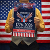 Custom Family Name America 250 Years Semiquincentennial 1776-2026 Metal Sign TH10 169445
