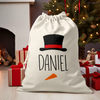 Personalized Character Christmas Sack, Custom Holiday Gift Bag LM32 670483