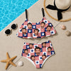 Custom Photo American Flag Bikini Swimsuit Gift for Women LM32 899877