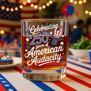 250 Years America 250th Anniversary USA 4th of July Whiskey Glass HO82 894814