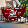 Custom Name 250 Years of America Flag Non-Pleated Fan Flag CH07 910578