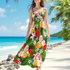 Custom Photo Women's V-Neck Cami Maxi Dress HO82 893620