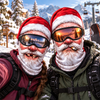 Funny 3D Santa Face Ski Mask, 3D Novelty Mask for Skiing & Snowboarding CH07 180766
