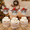 Custom Photo Cute Cat Cupcake Topper Christmas Gift For Cat Lovers TH10 894751
