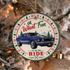 Custom Car Photo Oh What Fun It's To Ride Acrylic Ornament, Christmas Gift for Car Lovers CH07 180572