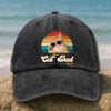 Custom Photo Best Cat Dad Ever Washed Denim Baseball Cap Gift For Father's Day, Cat Dad HO82 893942