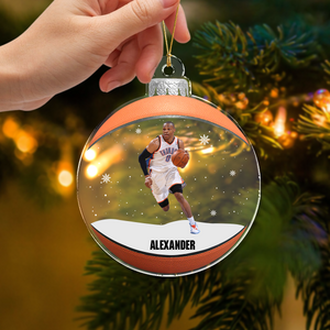Custom Photo The Spirit Of Christmas For Sport Lovers Acrylic Ornament LM32 895439
