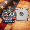 Custom Name United States Of America 250th Anniversary 1776-2026 Eagle Stainless Steel Metal Pin LM32 899523