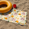 Custom Photo Fruits Beach Towel With Name, Vacation Gift CH07 895820