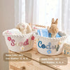 Personalized Woven Basket – Custom Name Storage Basket for Baby Toys, Nursery Organizer or Pet Toy Bin, Handmade Gift HO82 903016