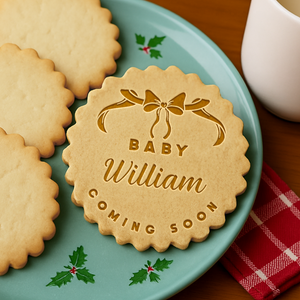 Custom Name Welcome Baby Coming Soon Meaningful Cookie Stamp LM32 897435