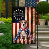 Custom Photo My Dog Loves America 250 Garden Flag HA75 898906