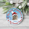 Custom Cat Photo My First Christmas In My Forever Home Christmas Ceramic Ornament CH07 896598