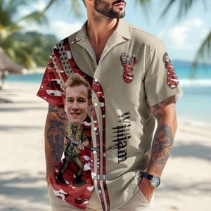 Custom Dad Photo Best Dad Ever Hunting Hawaii Shirt Gift For Hunting Lovers HO82 893792