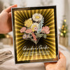 Custom Kids Names Grandma’s Garden Infinity Mirror Light Box – Personalized Family Blossoms Mother’s Day Gift HO82 901952